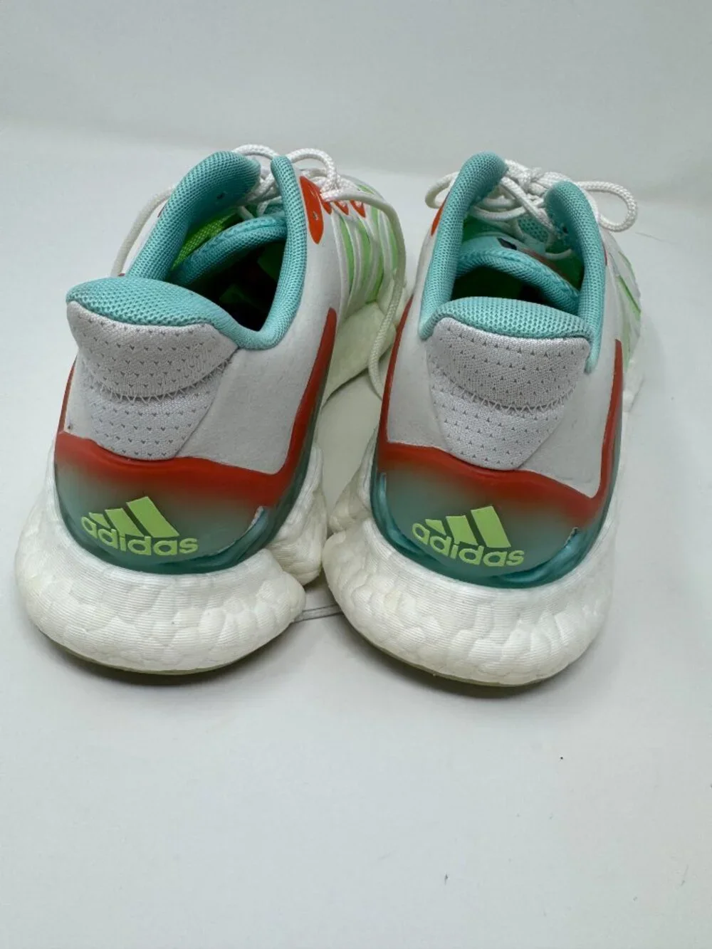 Adidas Climacool FX7843 Running Sneakers White Green Orange Men's Size 10